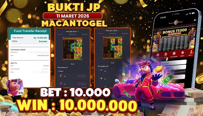 MACANTOGEL JACKPOT PERMAINAN SLOT PG SOFT FORTUNE HORSE Rp.10.000.000,- LUNAS